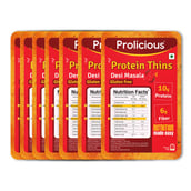 1 - Prolicious Protein Thins Snack Chips,  Desi Masala (Pack of 7)  50 g 