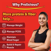 4 - Prolicious Protein Thins Snack Chips,  Desi Masala (Pack of 7)  50 g 