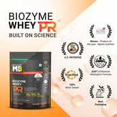 7 - MuscleBlaze Biozyme Whey PR, 2.2 lb Refill Pouch Molten Chocolate Cake