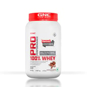 2 - GNC Pro Performance 100% Whey Protein & Steel Shaker Silver 750ml Combo, 2 lb Chocolate Supreme