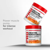 4 - GNC Pro Performance Pure Micronized Creatine Monohydrate,  Orange with Steel Shaker 750ml  0.55 lb 