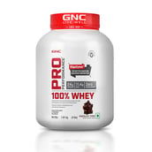 2 - GNC Pro Performance 100% Whey Protein, 4 lb Chocolate Fudge with Creatine Monohydrate 0.55 lb Combo