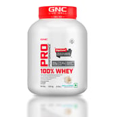 2 - GNC Pro Performance 100% Whey Protein, 4 lb Vanilla Cream with Creatine Monohydrate 0.55 lb Combo