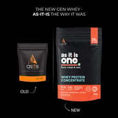 2 - AS-IT-IS Nutrition Whey Protein Concentrate 80%, 0.55 lb Unflavoured