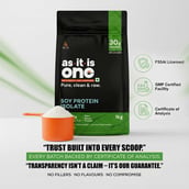 10 - AS-IT-IS Nutrition Soy Protein Isolate,  2.2 lb  Unflavoured 
