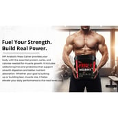 12 - Muscle Performance Anabolic Mass Gainer with Creatine Monohydrate 0.66 lbs & Steel Shaker Combo, 11 lb Rabri Kulfi