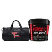 1 - Muscle Performance Anabolic Mass Gainer with Gym Bag Combo, 11 lb Belgium Chocolate