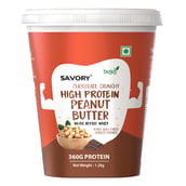 1 - Savory Chocolate High Protein Peanut Butter,  1.2 kg  Crunchy 
