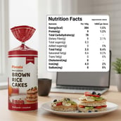 4 - Pintola Wholegrain Brown Rice Cakes,  Unsalted (Pack of 4)  130 g 