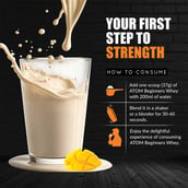 8 - AS-IT-IS Nutrition ATOM Beginners Whey Protein, 2.2 lb Mango Fusion