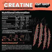 3 - White Wolf Pure Creatine, Fruit Punch 0.67 lb