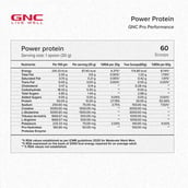 GNC Pro Performance Power Protein 4 lb Double Rich Chocolate & Creatine Monohydrate Unflavoured  0.22 lb with Mega Men One Daily Multivitamin 60 Tabs