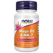 1 - Now Mega D3 & MK-7, 60 capsules Unflavoured