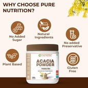 5 - Pure Nutrition Acacia Powder,  250 g  Unflavoured 