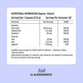 HealthKart HK Vitals Vitamin D3 and Iron Folic Acid 60 caps Combo