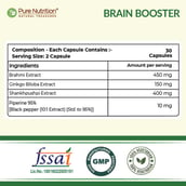 2 - Pure Nutrition Plant Based Brain Boost,  60 veggie capsule(s) 