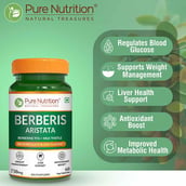 3 - Pure Nutrition Berberis Aristata, 60 veggie capsule(s)
