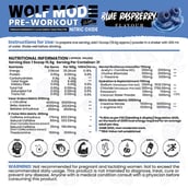 3 - White Wolf Pre-Workout Wolf Mode, 1.06 lb Blue Raspberry