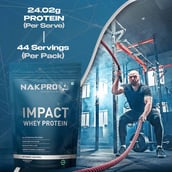 4 - Nakpro Impact Whey Protein, 2.2 lb Chocolate (Pack of 2)