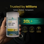 7 - Neuherbs Gold Deep Sea 6X Omega 3 Fish Oil Lemon Flavour,  60 softgels 