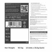 MuscleBlaze Biozyme Iso-Zero Ice Cream Chocolate 335g - 10 sachets x 33.5g