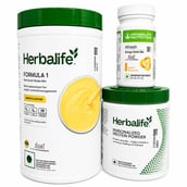 Herbalife Formula 1 Afresh Energy Drink & Protein Powder Combo,  3 Piece(s)/Pack  Mango + Peach + Unflavoured 
