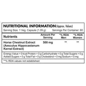 2 - HealthyHey Nutrition Horse Chestnut Kernel Extract 500mg, 60 veggie capsule(s)