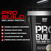 10 - Rawsome Pharm PRO BUILD 100% Whey Protein, 4.4 lb Rabri Kulfi