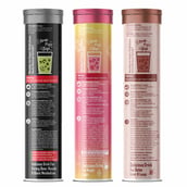 4 - Potencia Hydration & Restore Kit,  3 Piece(s)/Pack  Electrolyte(Rose Lemonade),Calcium & Magnesium(Toffee Apple),Detox Liver & Lungs(wild Grape) 