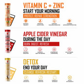 4 - Potencia Longevity Trio Kit,  45 tablet(s)  Vitamin C(Orange)+Apple Cider Vinegar(Apple Burst)+Detox Liver & Lungs(Pina colada) 