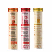 9 - Potencia Longevity Trio Kit,  45 tablet(s)  Vitamin C(Orange)+Apple Cider Vinegar(Apple Burst)+Detox Liver & Lungs(Pina colada) 
