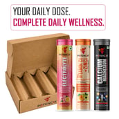 6 - Potencia Reload & Revive Kit, 45 tablet(s) Electrolyte(Rose Lemonade)+ Vitamin C & Zinc(Orange)+ Calcium & Magnesium(Toffee Apple)