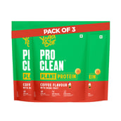 1 - Yogabar Pro Clean Plant Protein, 1.1 lb Coffee with Monk Fruit (Pack of 3)