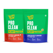 1 - Yogabar Pro Clean Plant Protein Combo Pack, 1.1 lb Coffee & Chocolate with Monk Fruit