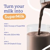 7 - Supermilk Gritzo Growth+ for Girl 7 to 9 years, 800 g Double Chocolate