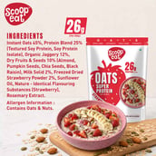 9 - Scoopeat 26g Super Protein Oats, 400 g Strawberry
