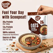 5 - Scoopeat 26g Super Protein Oats, 400 g Chocolate (Pack of 2)