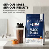 5 - AS-IT-IS Nutrition ATOM Mass Gainer, 2.2 lb Double Rich Chocolate