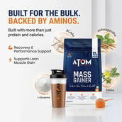 10 - AS-IT-IS Nutrition ATOM Mass Gainer, 2.2 lb Double Rich Chocolate