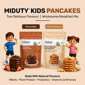 2 - Miduty Pancake Mix for Kids Combo, Choco Banana & Chocolate 150 g