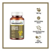 3 - TrueBasics Vegan Omega 870mg of Vegetarian Omega Fatty Acids OP, 90 softgels
