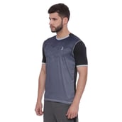 2 - Campus Sutra Solid Men Round or Crew Half Sleeve T Shirt, Black Small