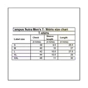 5 - Campus Sutra Solid Men Round or Crew Half Sleeve T Shirt, Blac & Grey Medium