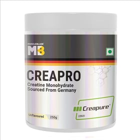 MuscleBlaze CreaPRO Creatine with Creapure® Powder from Germany,  0.55 lb  Unflavoured 
