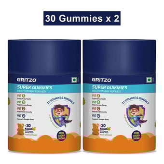 Super Gummies Multivitamin for 2-6 Yr Kids Orange - 60 Gummies