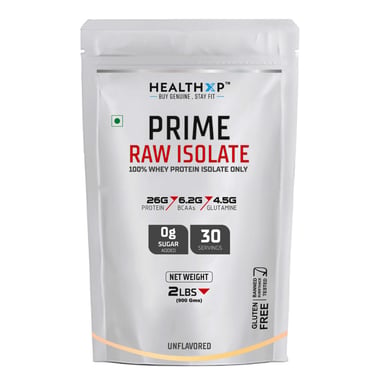 HealthXP Prime Raw Isolate, 2 lb Unflavoured