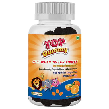 Top Gummy Multivitamins for Adults, 30 gummies Orange