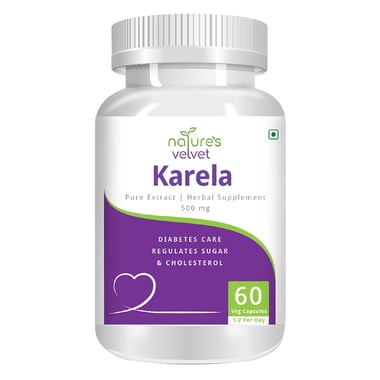 Natures Velvet Karela Pure Extract (500 mg),  60 veggie capsule(s) 