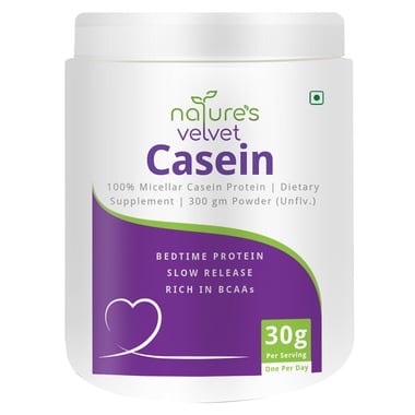 Natures Velvet 100 % Casein Protein, 0.66 lb Unflavoured