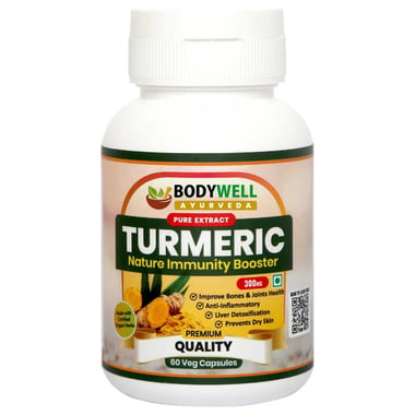 Bodywell Turmeric Pure Extract 300 mg, 60 veggie capsule(s)